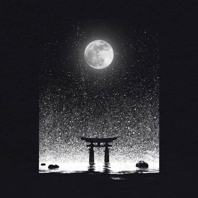 Japan Night of Torii Gate by Exosam